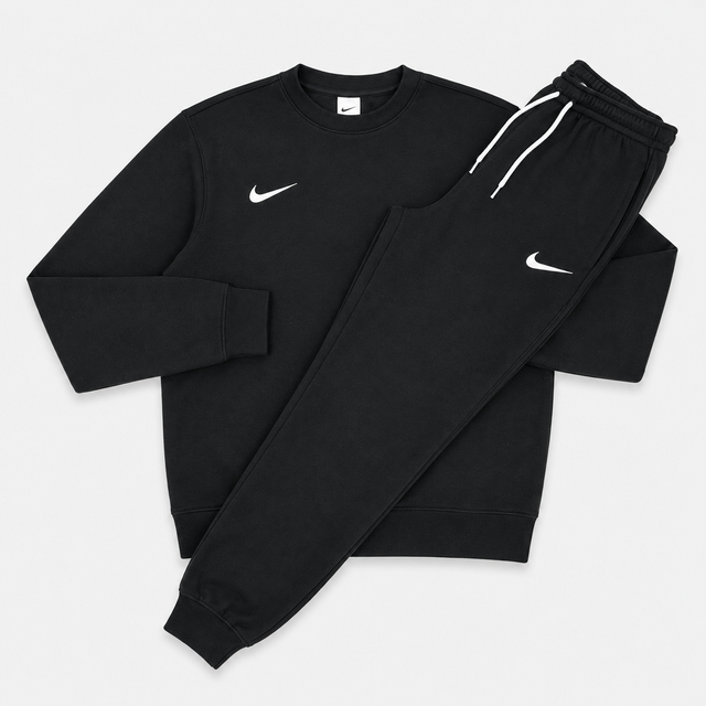Nike Crew Neck Tracksuit - Black