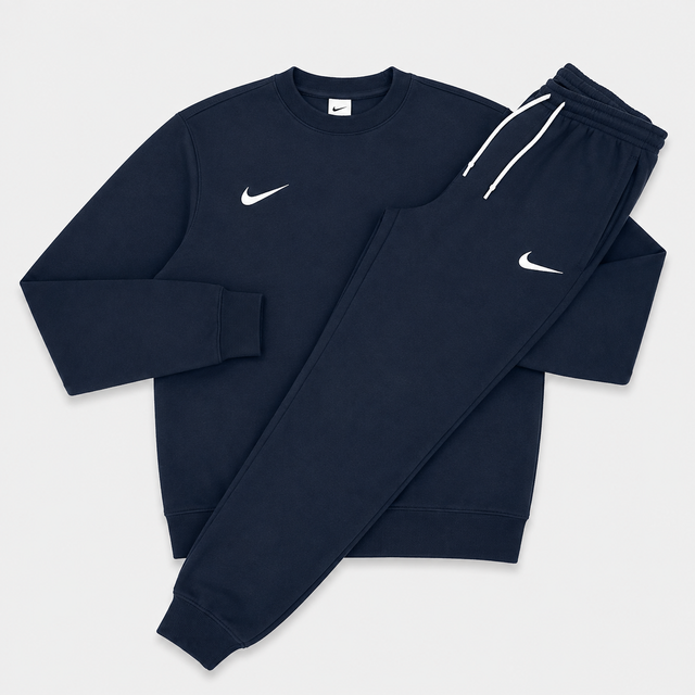 Nike Crew Neck Tracksuit - Navy Blue