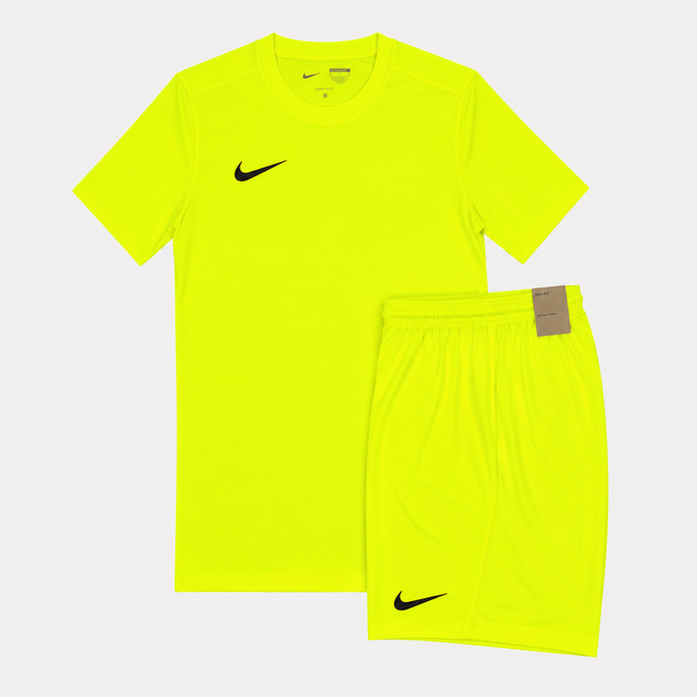 Nike Junior Dri-Fit Tshirt / Shorts Set - Volt Green