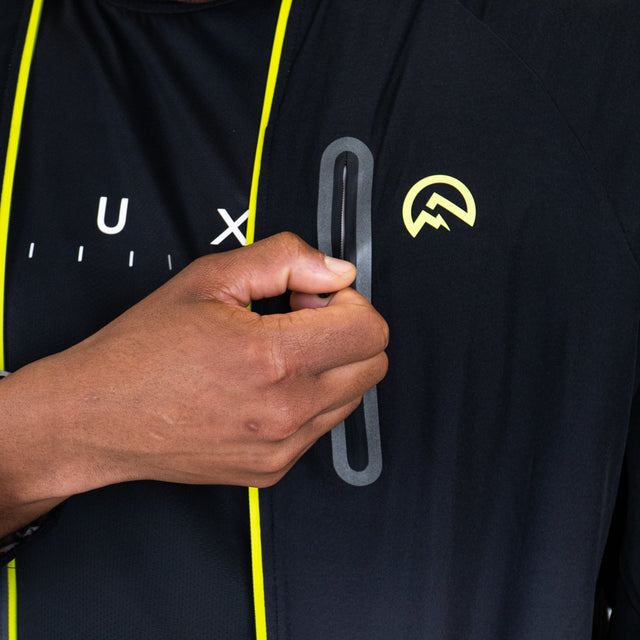 Flux Gradient Jacket / T-Shirt / Shorts Tri Set - Black/Neon
