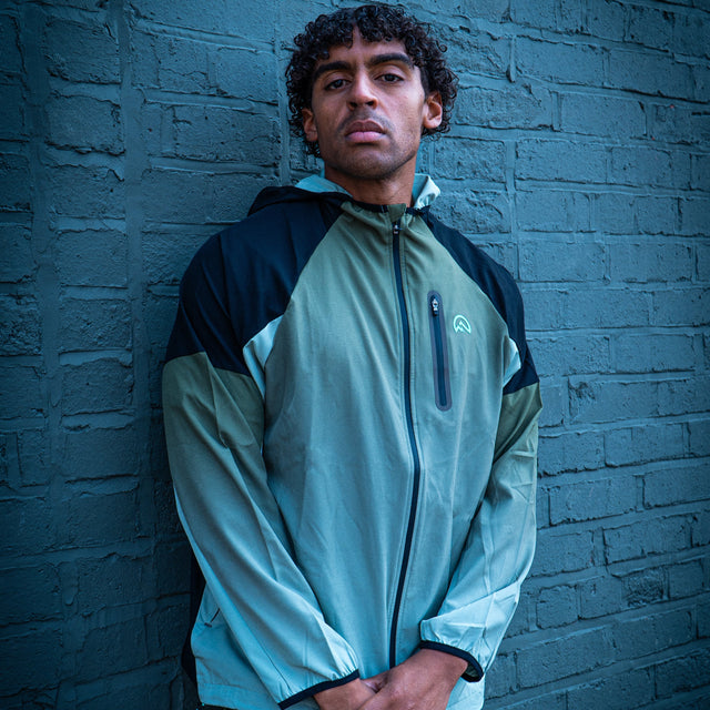 Flux Gradient SS25 Jacket / Shorts Set - Green/Alkaline