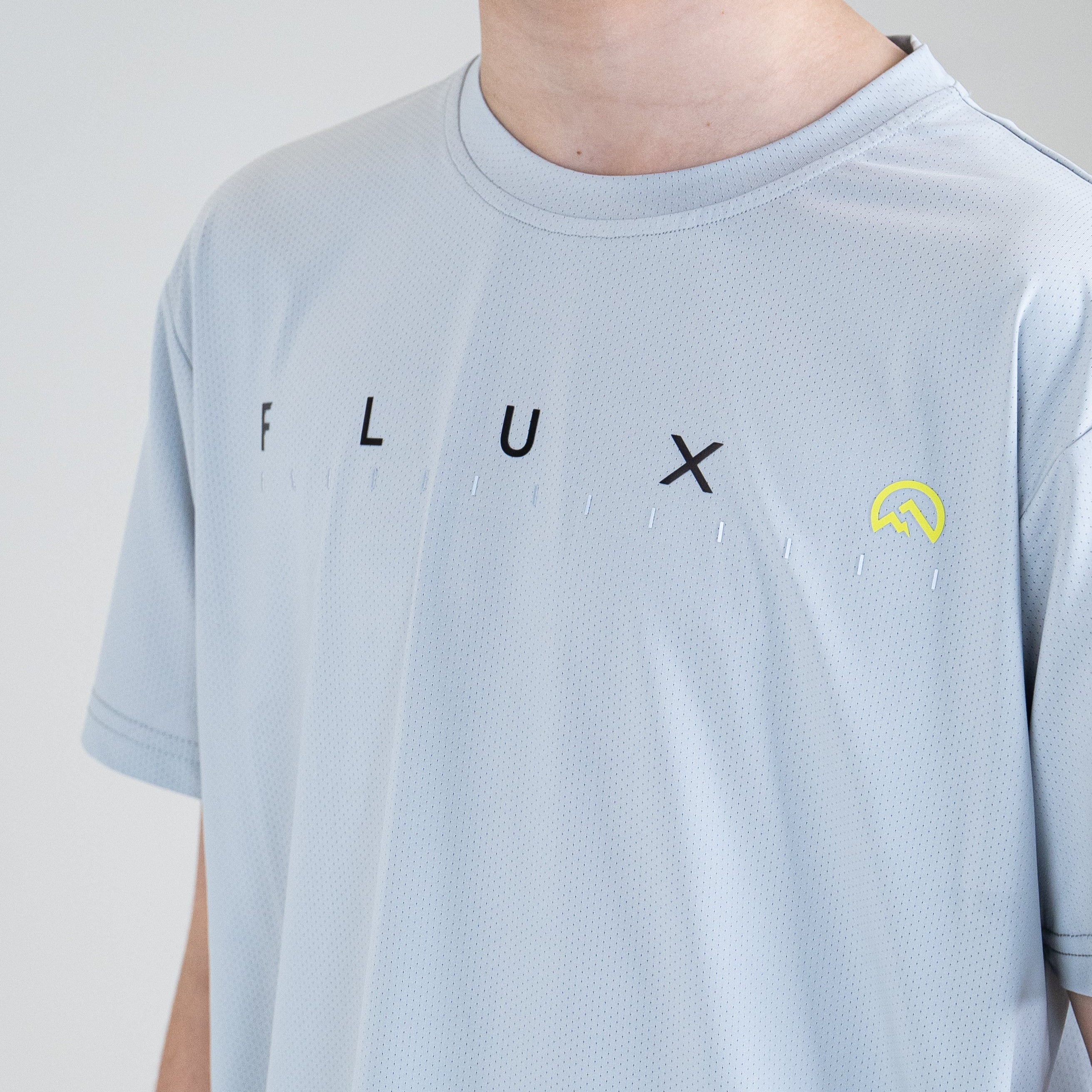 Flux Junior Graphic T-Shirt / Versatility Shorts Set - Silver/Neon