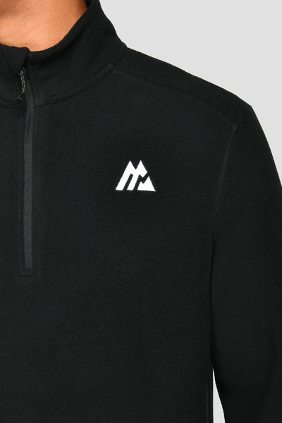 MONTIREX EVEREST FLEECE HALF ZIP TOP - BLACK