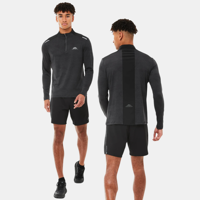 Trailberg Dimension 1/4 Zip / Shorts Set - Black/Grey