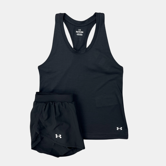 Under Armour Women's Vest Tank / Shorts Set - Black