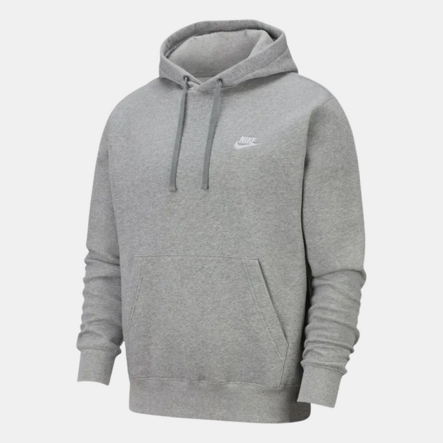 Nike Club Fleece Pullover Hoodie - Grey