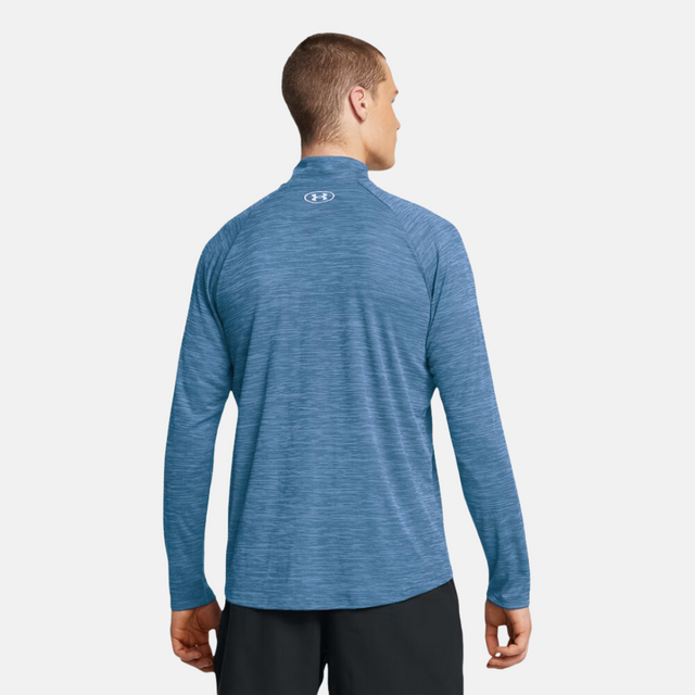 Under Armour Tech Textured 1/4 Zip - Light Blue