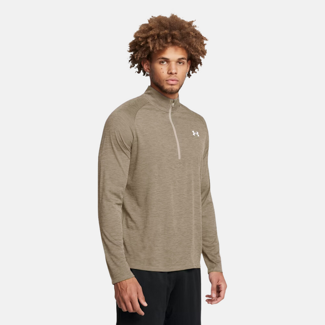 Under Armour Tech Textured 1/4 Zip - Beige