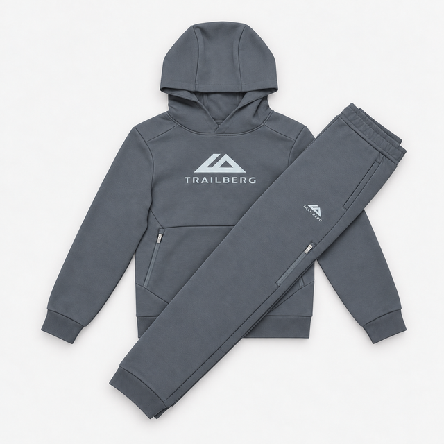 Trailberg Boys Stormlight Tracksuit - Graphite Grey