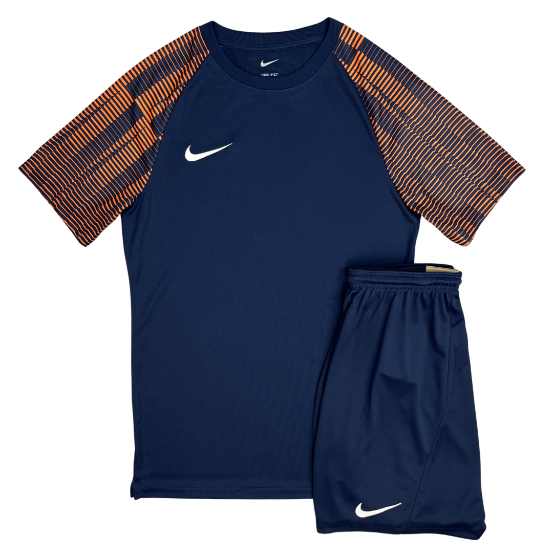 Nike Academy Dri-Fit Tshirt / Shorts - Navy / Orange