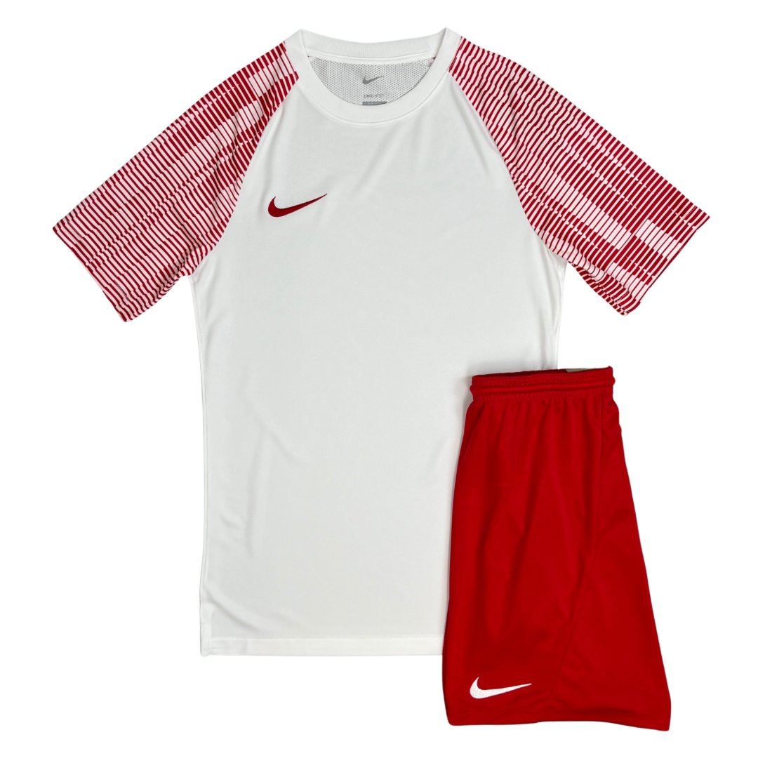 Nike Academy Dri-Fit Tshirt / Shorts - White / Red