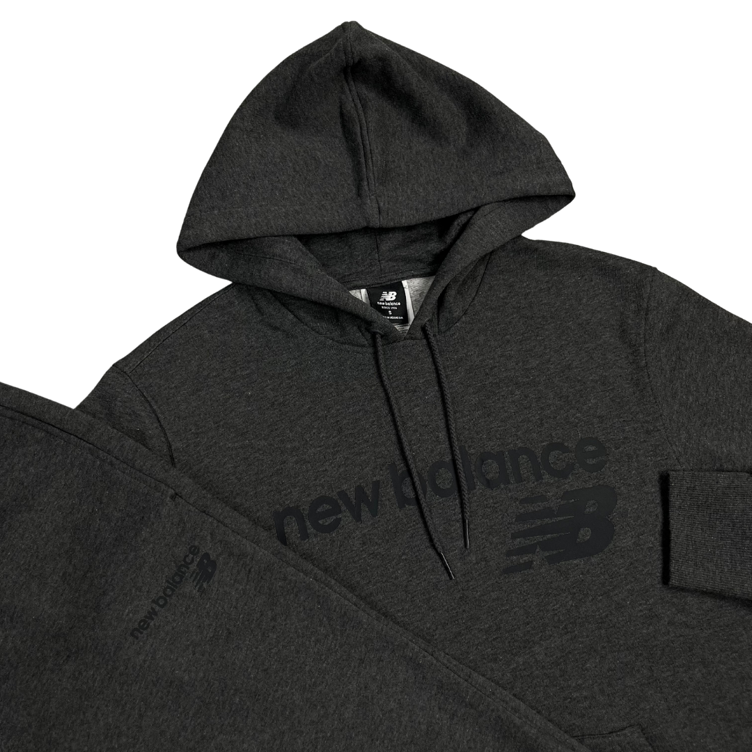 New Balance Logo Fleece Tracksuit - Charcoal Grey