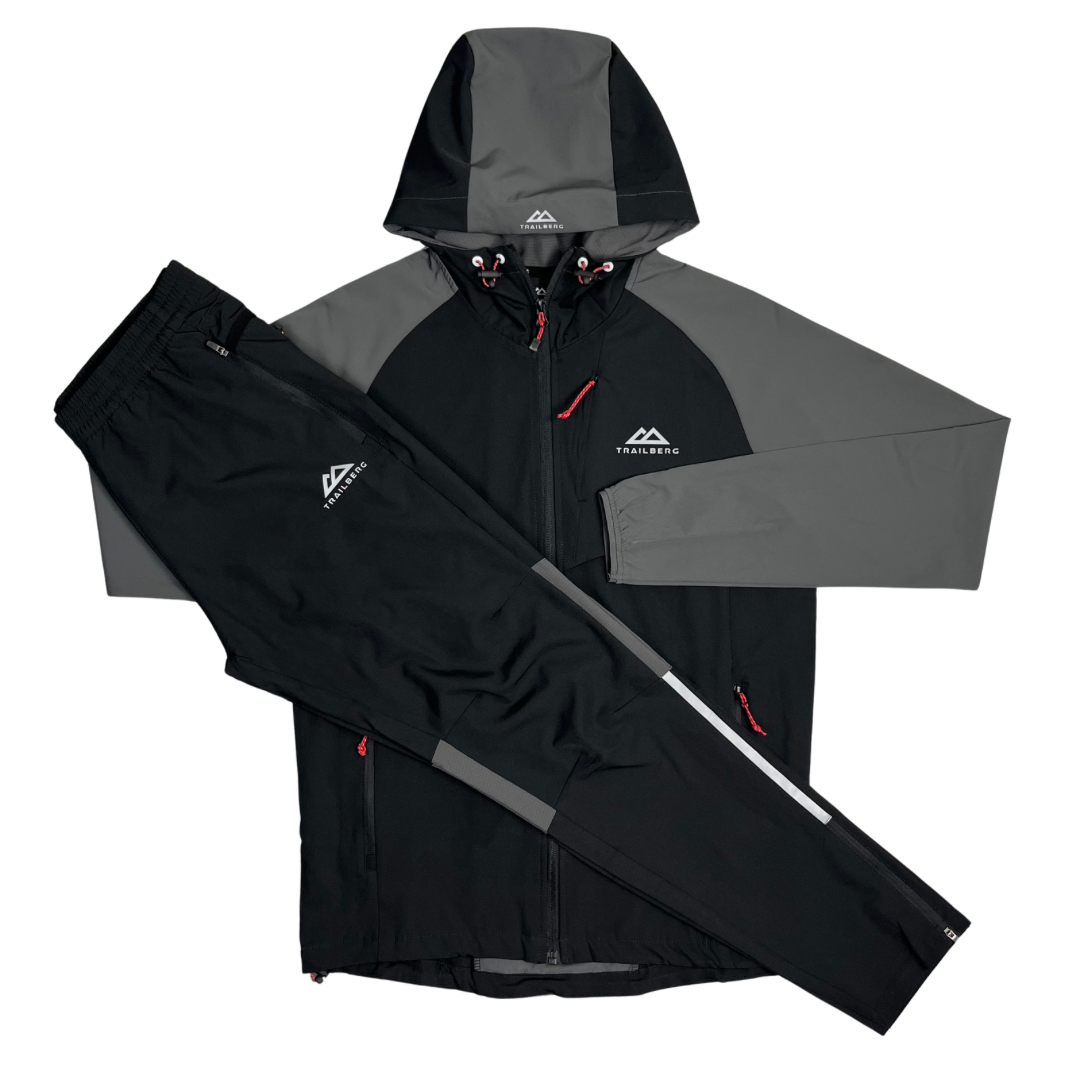 Trailberg Rapid Keyline Tracksuit - Black / Asphalt