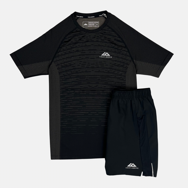 Trailberg Form Seamless T-Shirt / Shorts Set - Black