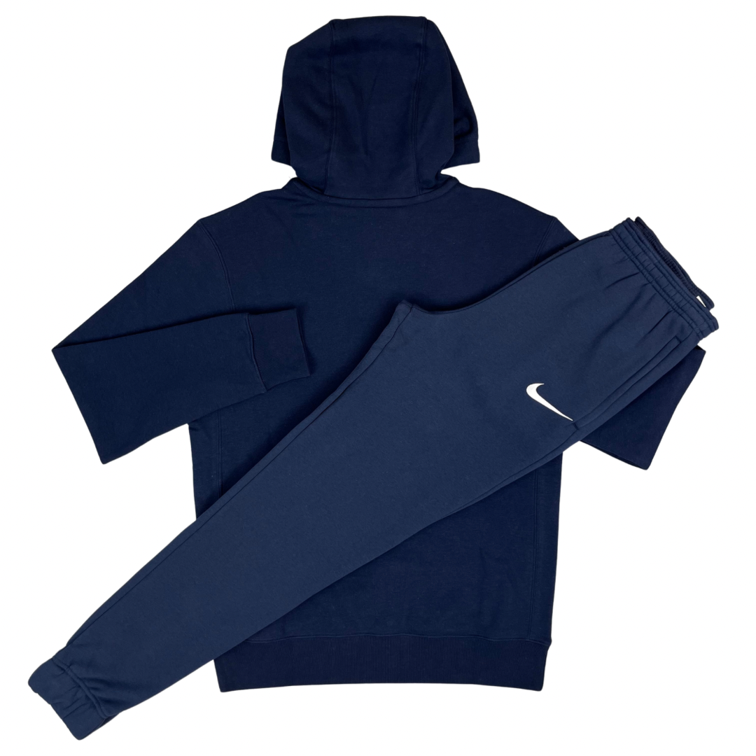 Nike Fleece Hoodie / Pants Tracksuit - Midnight Navy