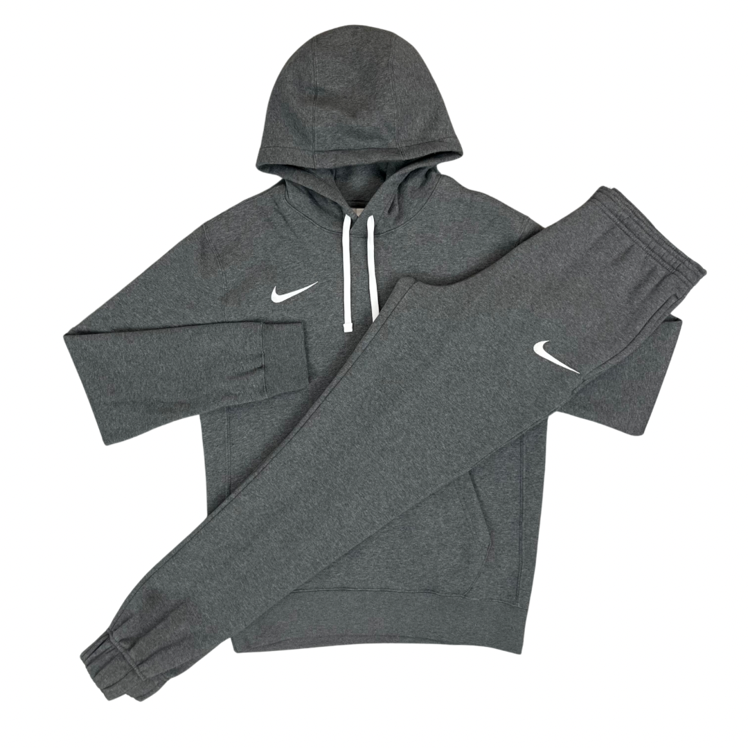 Nike Fleece Hoodie Pants Tracksuit Charcoal Grey