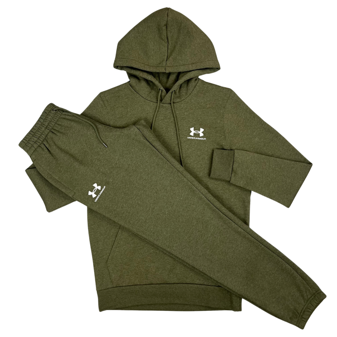 Khaki green under armour tracksuit online