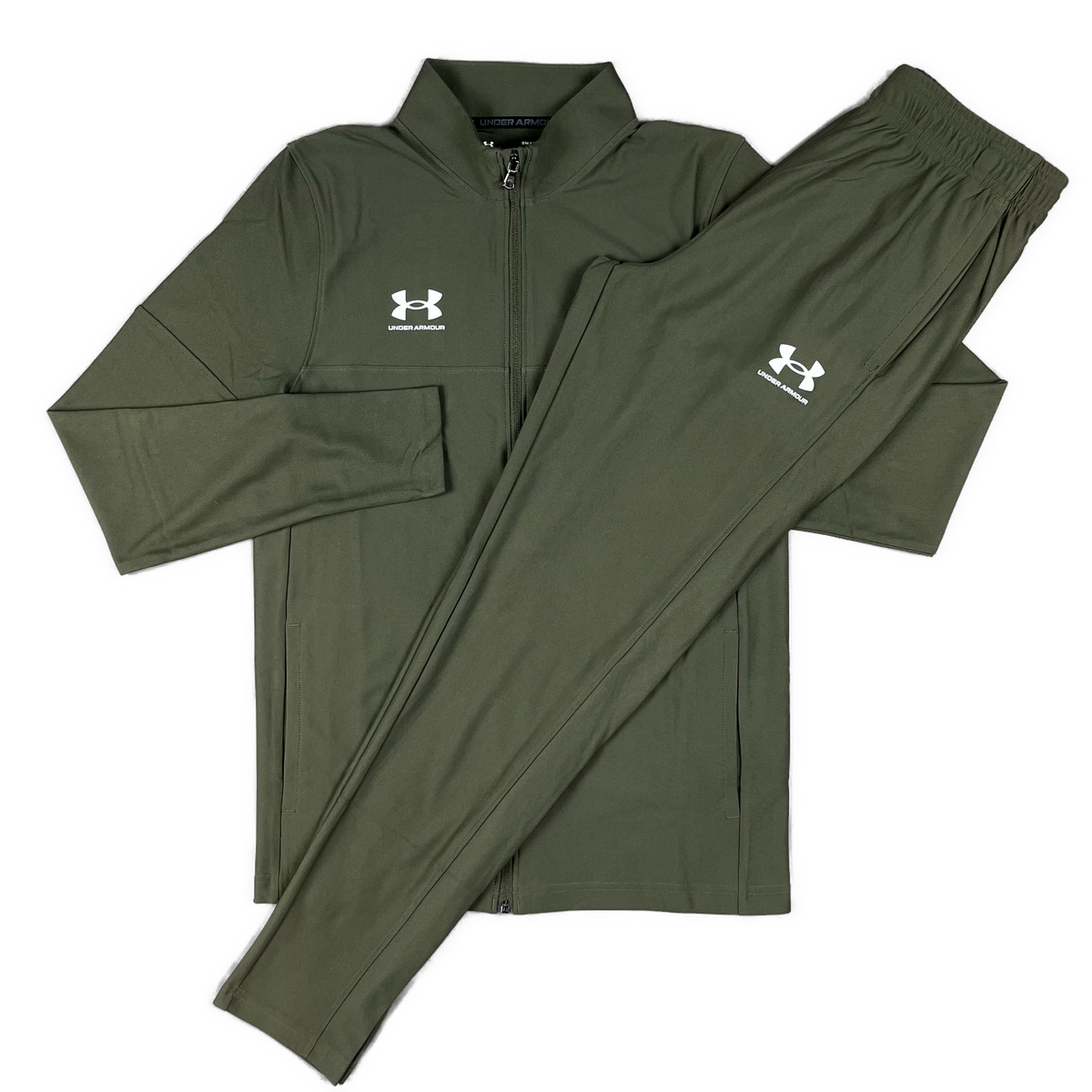 Green under armour 2024 tracksuit