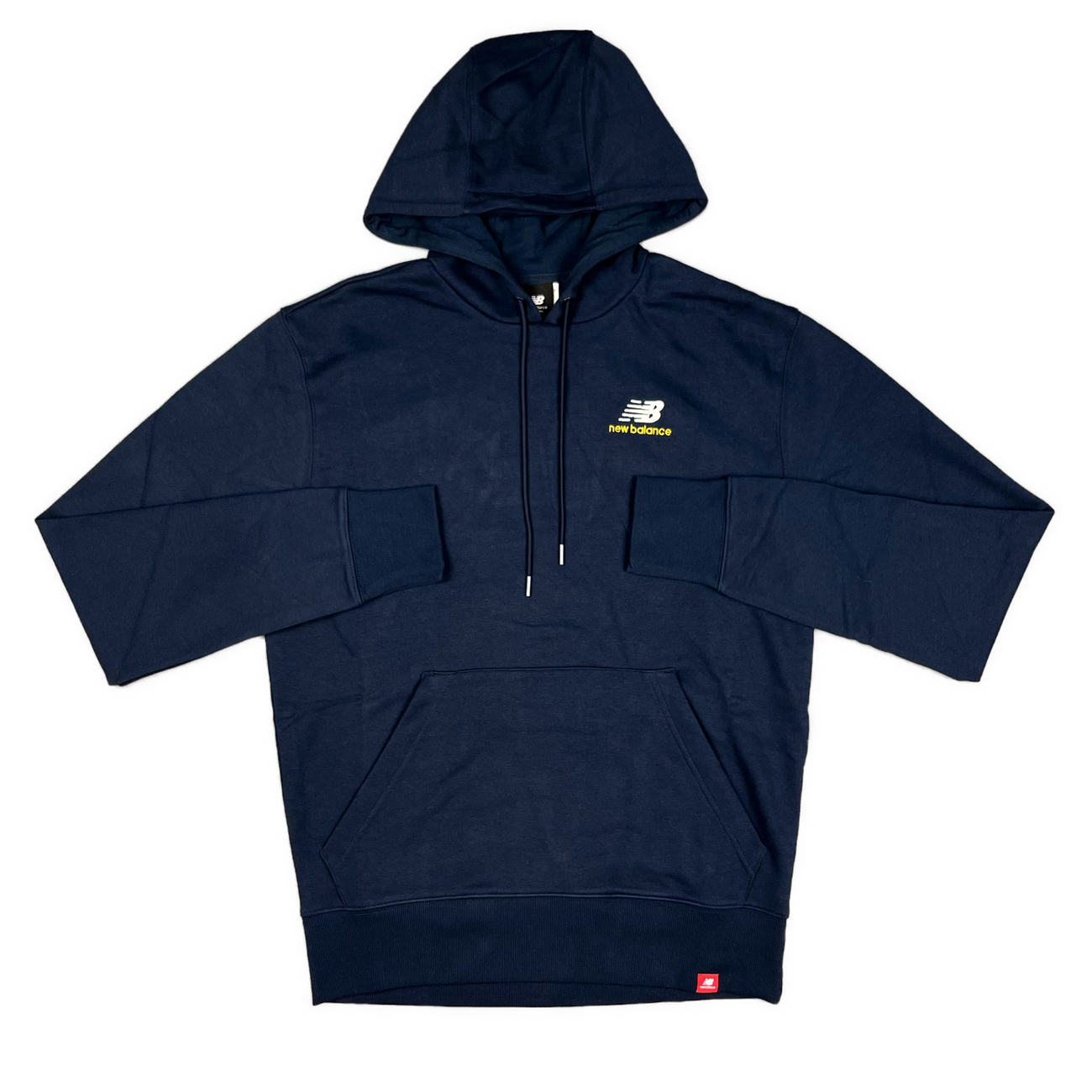 NEW BALANCE ESSENTIALS EMBROIDERED HOODIE NAVY BLUE