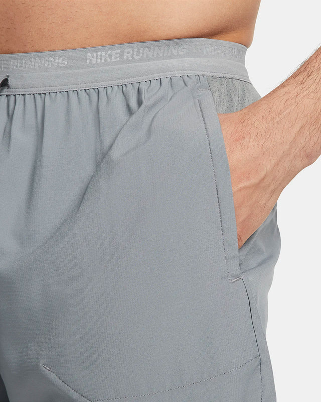 Nike Brief-Lined Stride 7inch Shorts - Grey