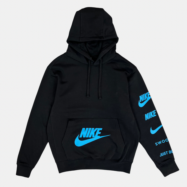 Nike Pullover Graphic Tracksuit - Black / Blue