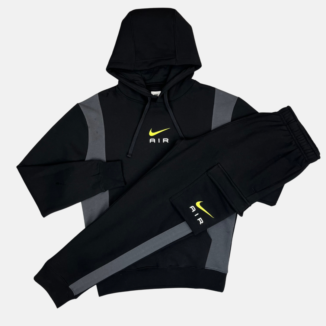 Nike Air Swoosh Tracksuit Set - Black/Neon