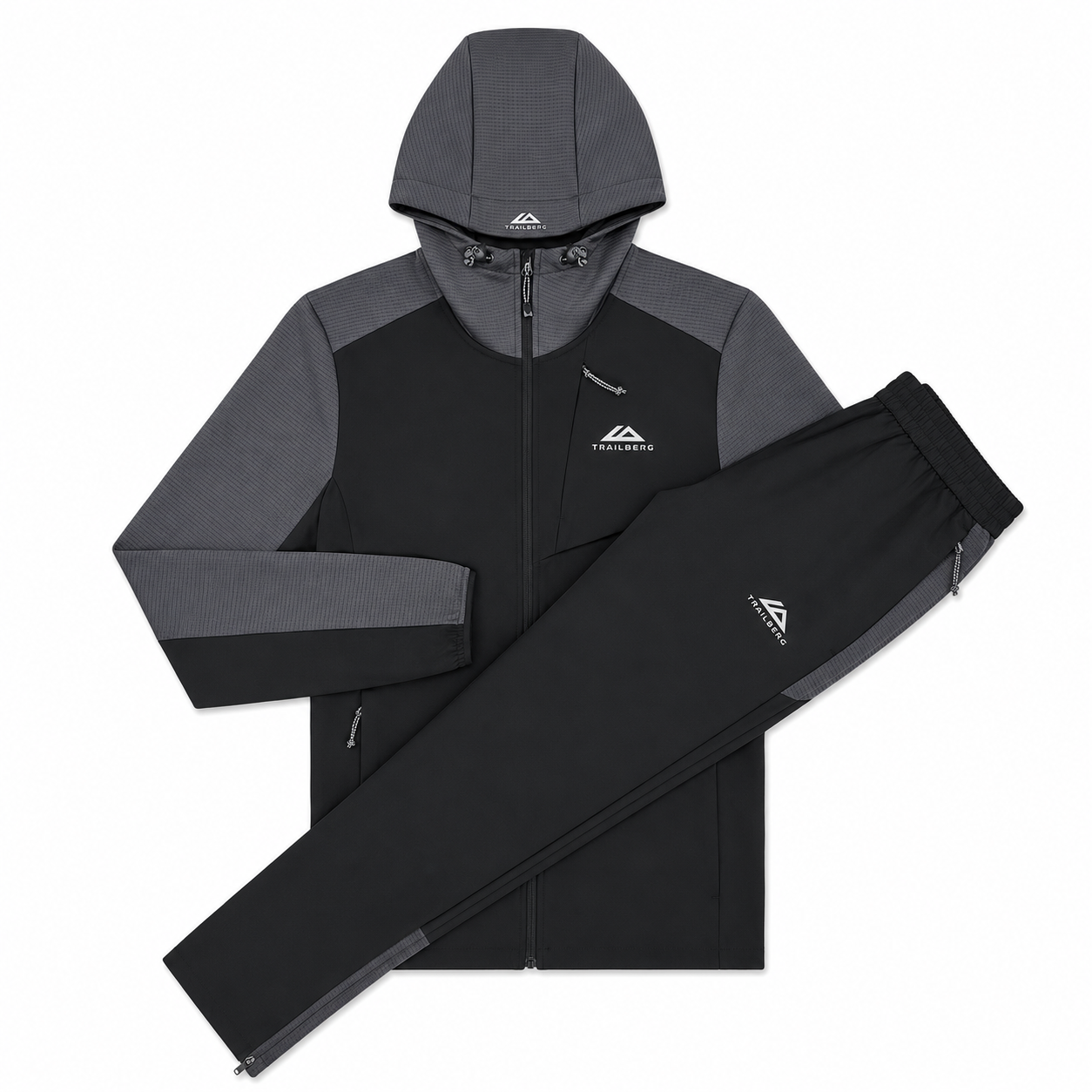 Trailberg Rapid Dash 2.0 Tracksuit - Black/Volcano Grey