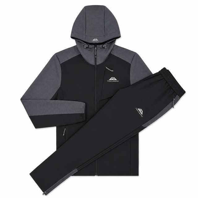 Trailberg Rapid Dash 2.0 Tracksuit - Black/Volcano Grey