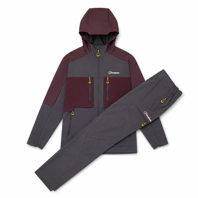 Berghaus Vantashell Tracksuit - Burgundy/Grey