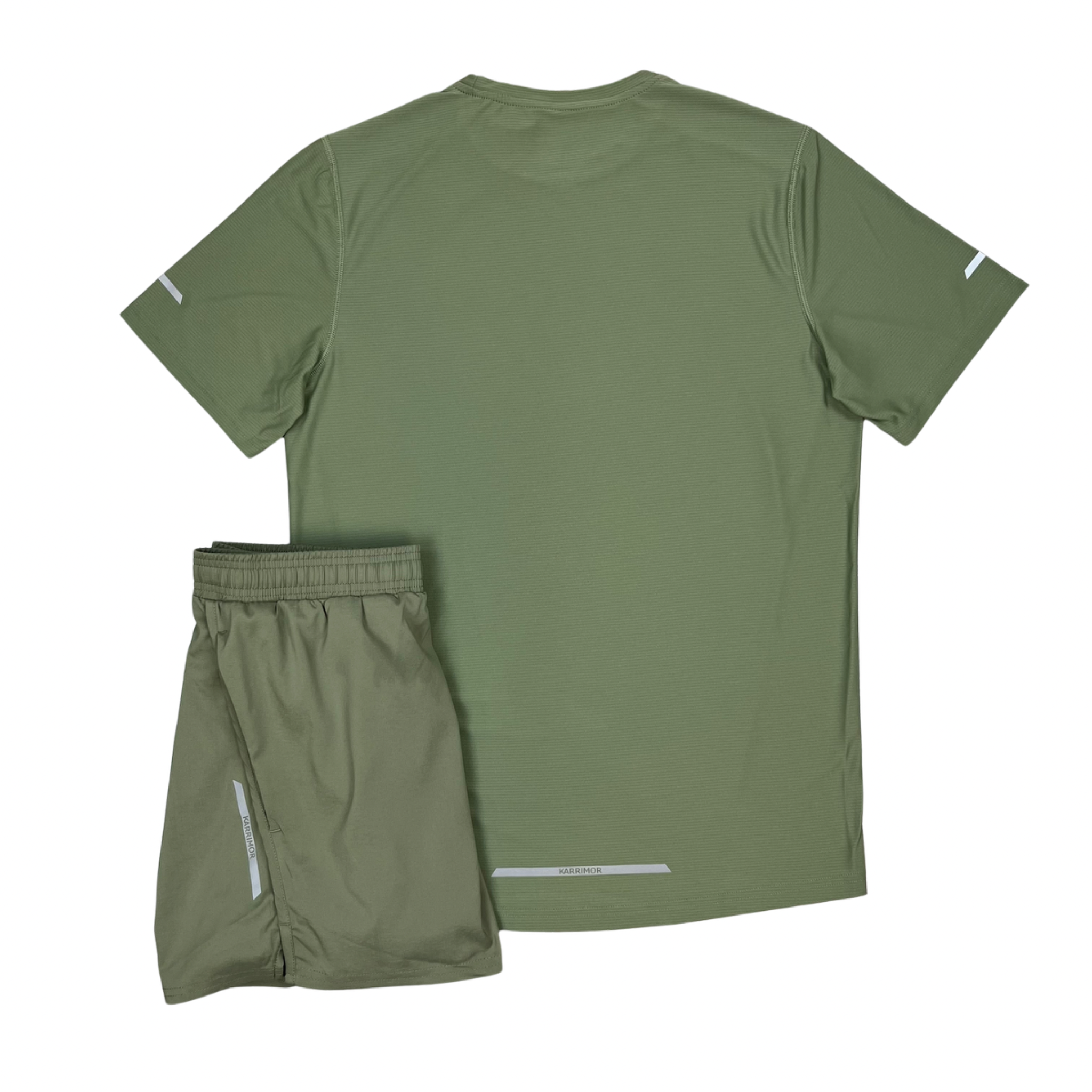 Karrimor Run T-Shirt / Shorts Set - Khaki