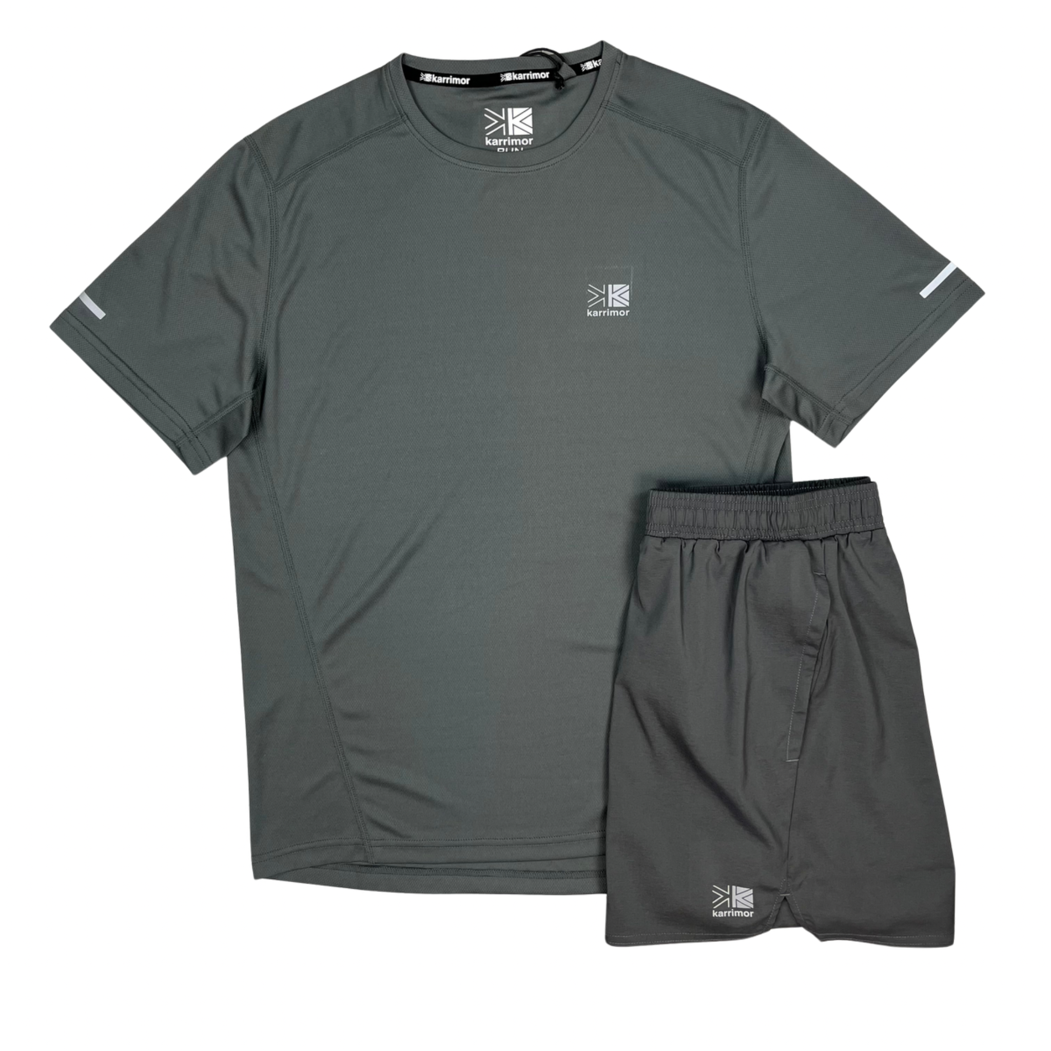 Karrimor Run T-Shirt / Shorts Set - Charcoal