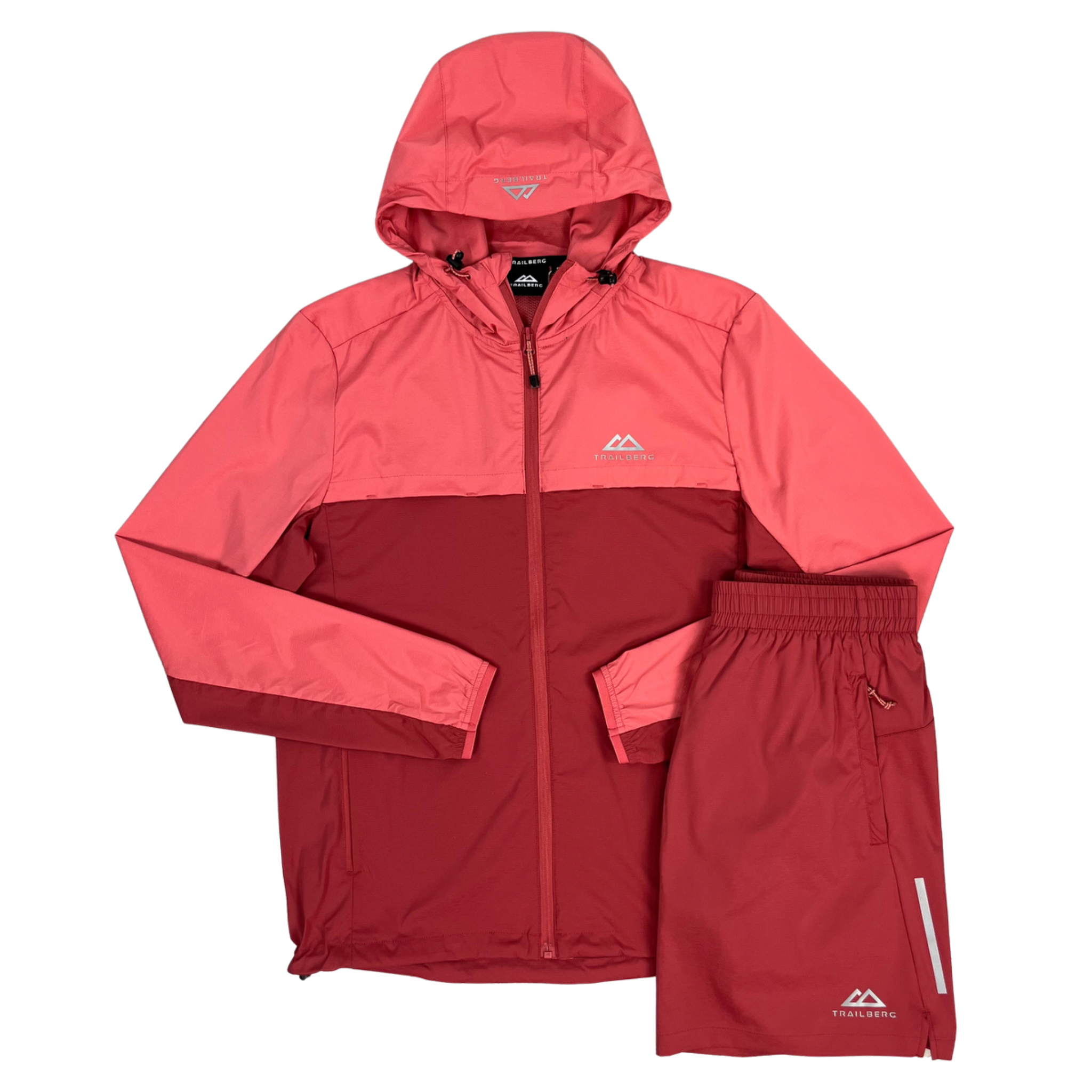 Trailberg Mentum Jacket / Shorts Set - Adobe Red / Pink