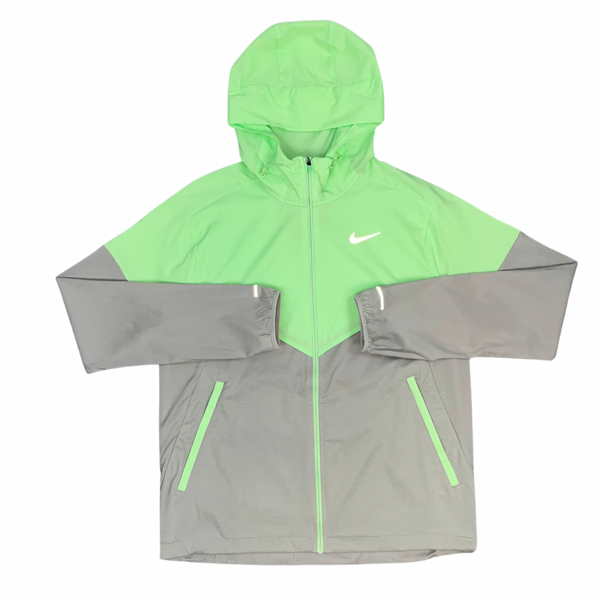 Green nike windrunner best sale