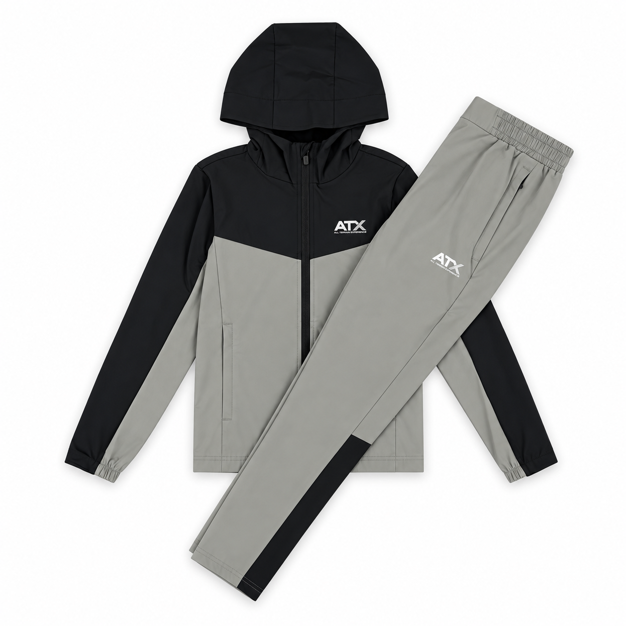 ATX Junior Horizon Tracksuit - Black/Grey