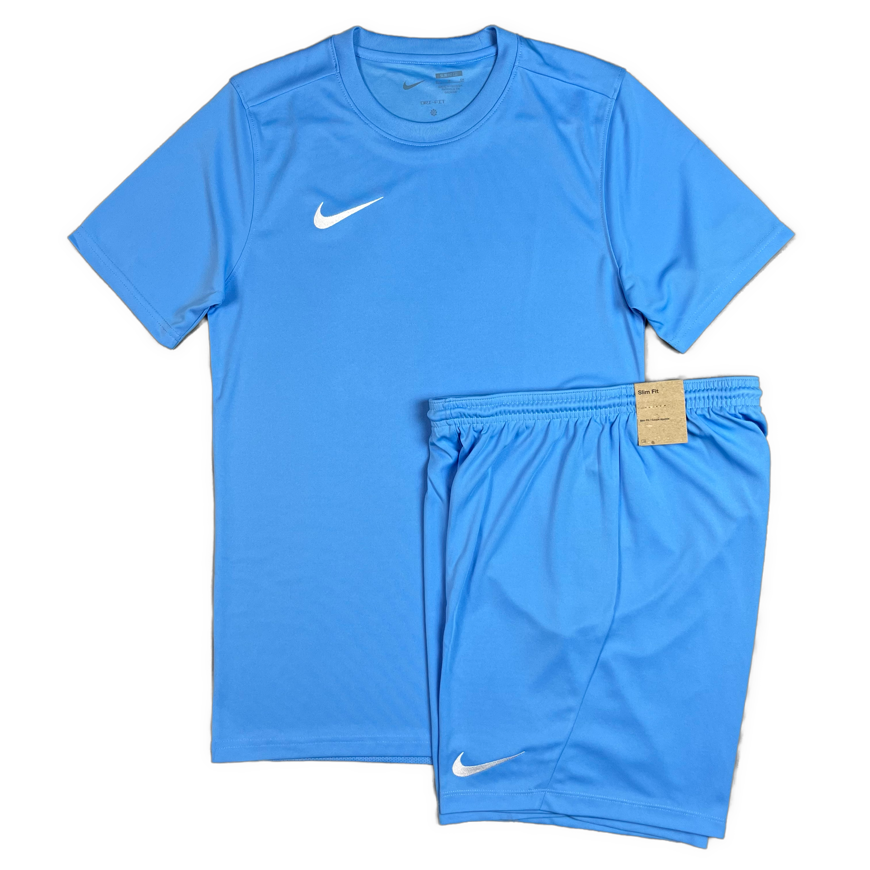 NIKE DRI FIT TSHIRT SHORTS SET UNIVERSITY BLUE