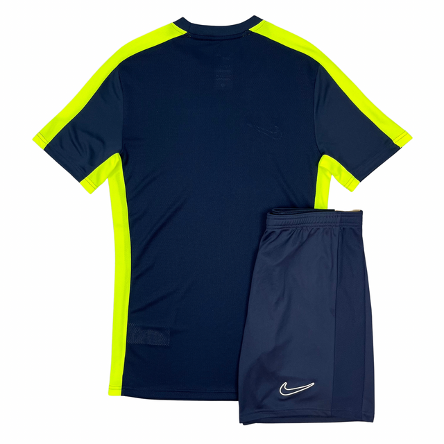 Nike Academy Drill Tshirt / Shorts Set - Obsidian / Volt