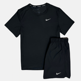 Nike Miler T-Shirt / Challenger Shorts Set - Black