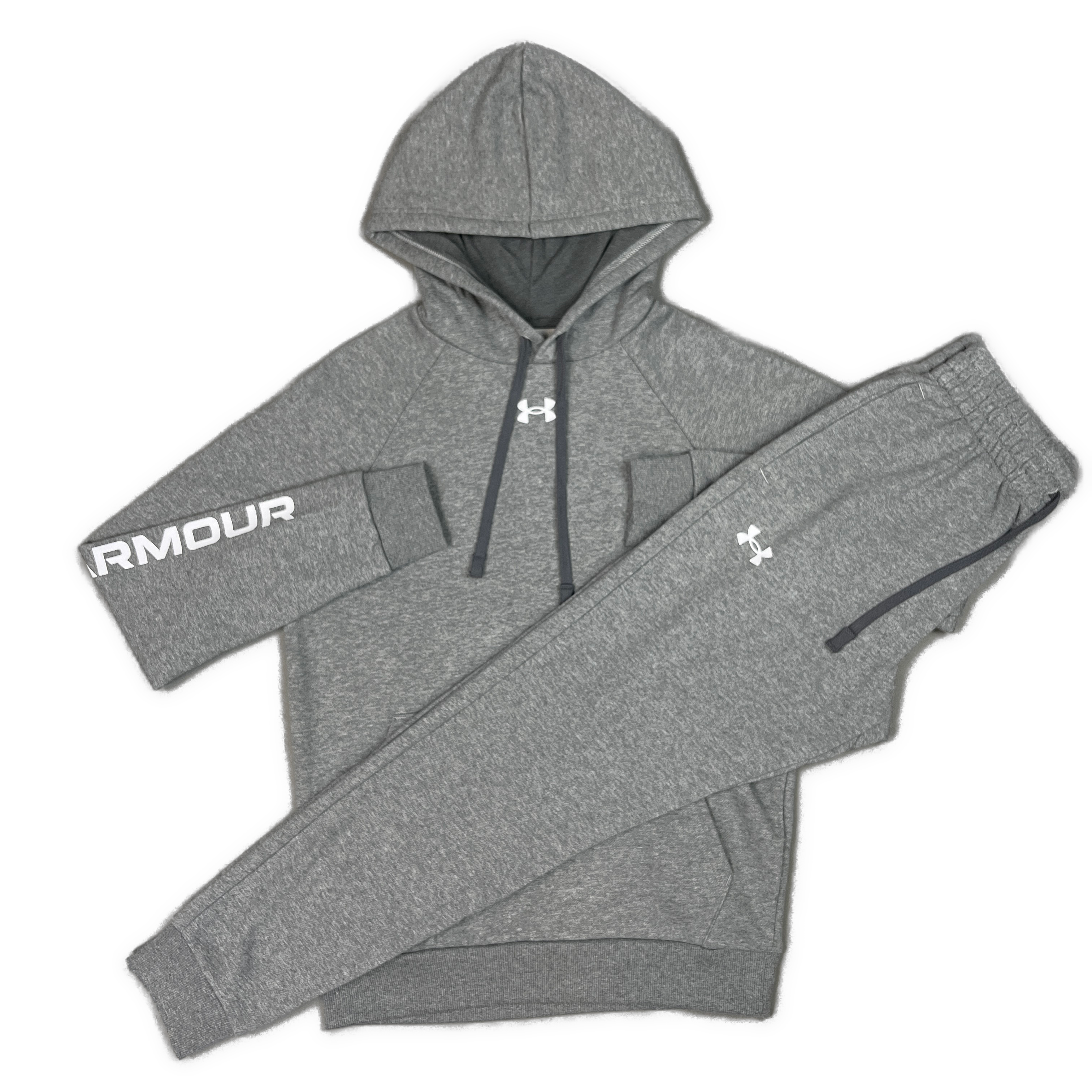 UNDER ARMOUR RIVAL LOGO TRACKSUIT - GREY