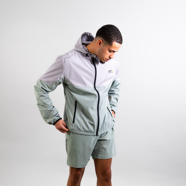 ATX Boulder Track Jacket - Grey/Green