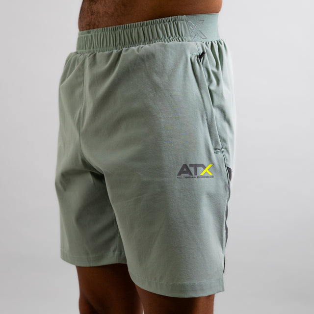 ATX Drift Shorts – Green/Grey