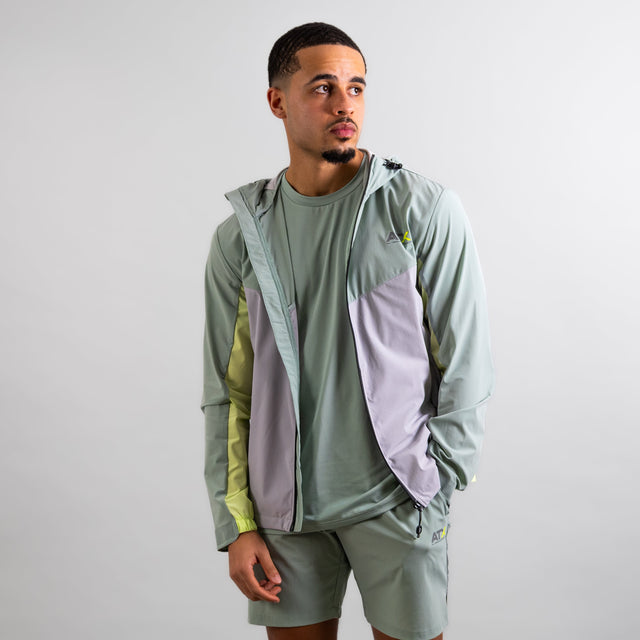 ATX Horizon Track Jacket - Green/Grey