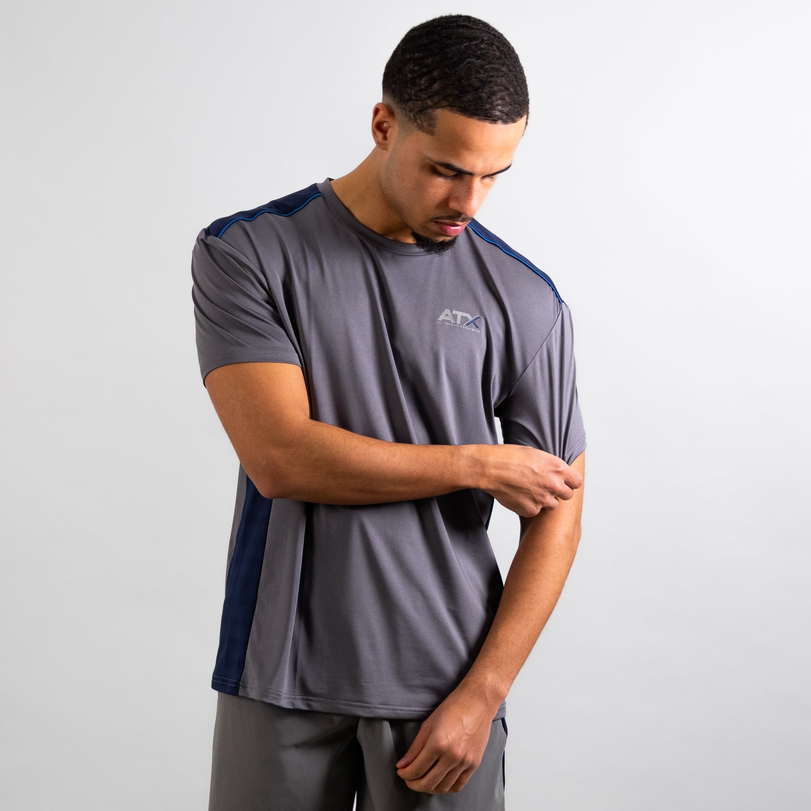 ATX Cascade T-Shirt - Dark Grey/Navy