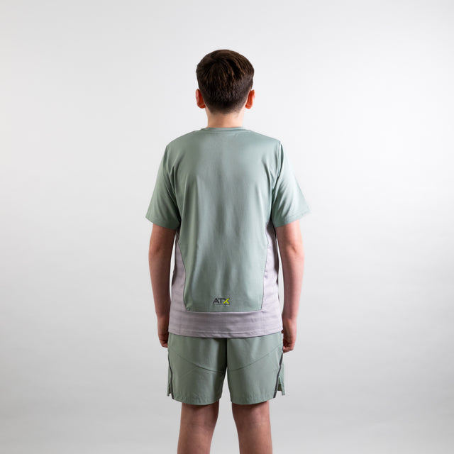 ATX Junior Granite T-Shirt - Green/Grey