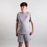 ATX Junior Cascade T-Shirt / Shorts Set - Grey/Green