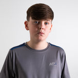 ATX Junior Cascade T-Shirt / Shorts Set - Dark Grey/Navy