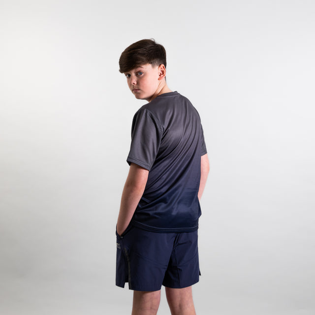 ATX Junior Blaze T-Shirt - Dark Grey/Navy