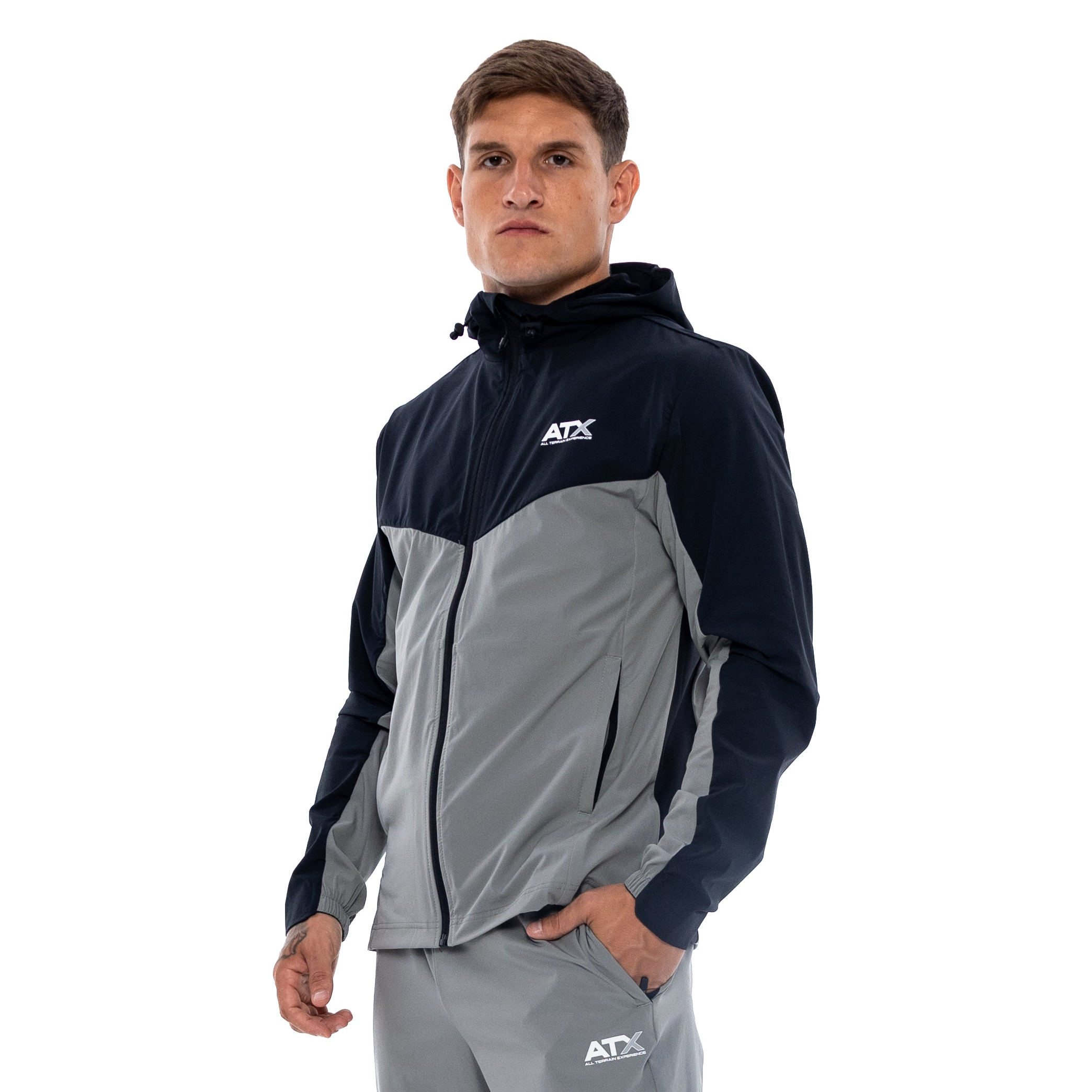 ATX Horizon Track Jacket - Black/Grey