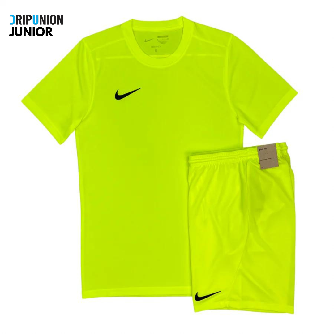 Nike Junior Dri-Fit Tshirt / Shorts Set - Volt Green