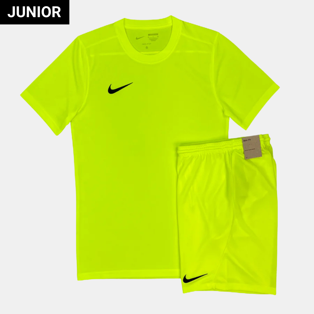 Nike Junior Dri-Fit Tshirt / Shorts Set - Volt Green