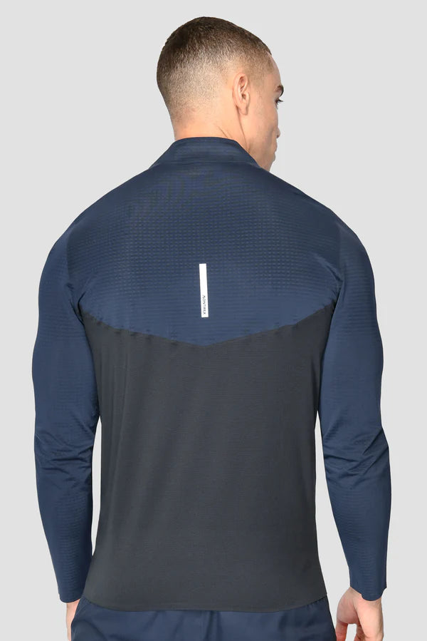 MONTIREX MTX TECH HALF ZIP TOP - MIDNIGHT BLUE/NAVY